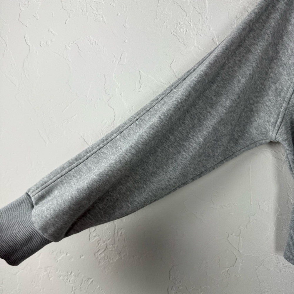 Baleaf Sweatshirt Pullover Sweater Jacket Hoodie Heather Grey Light Terry‎ Knit - Picture 5 of 8